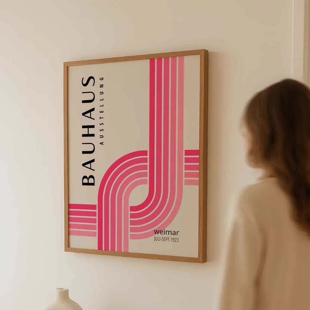 Bauhaus Linee Intersecate Poster