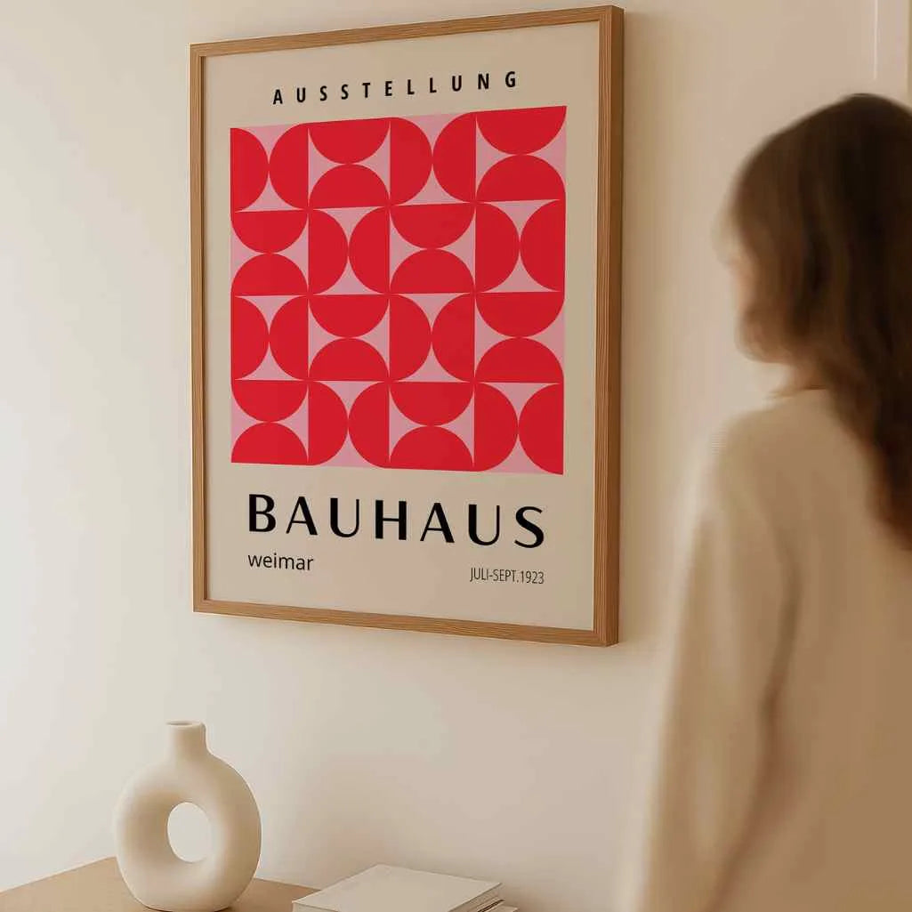 Bauhaus Rosso Rosa Poster