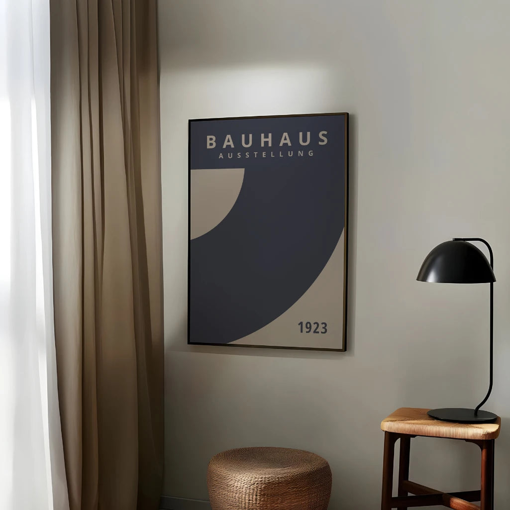 Poster Bauhaus Spruzzo Blu