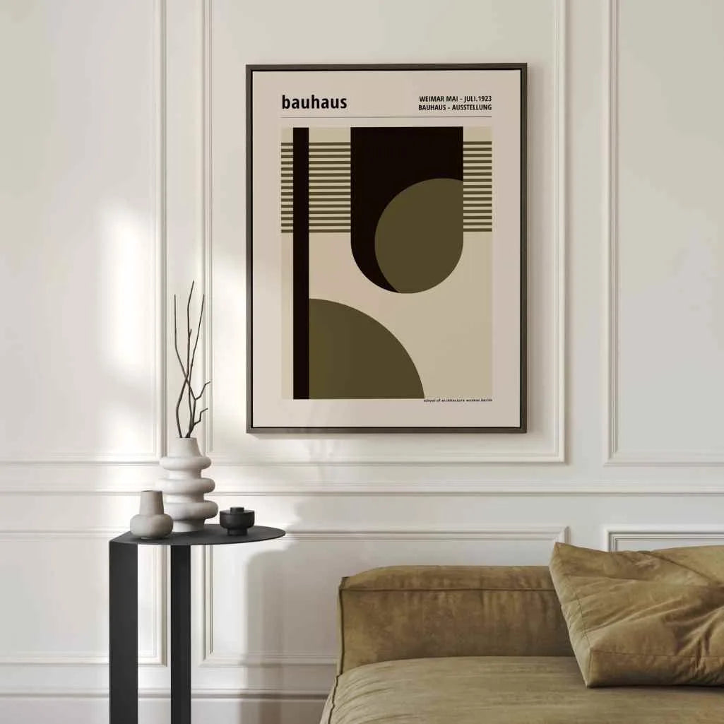 Bauhaus Ritmo Geometrico Poster