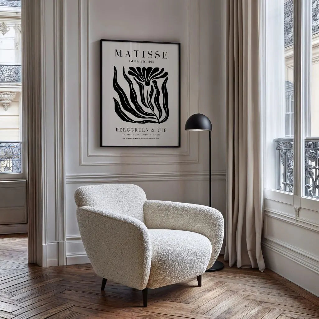 Henri Matisse – Poster Fiore Nero