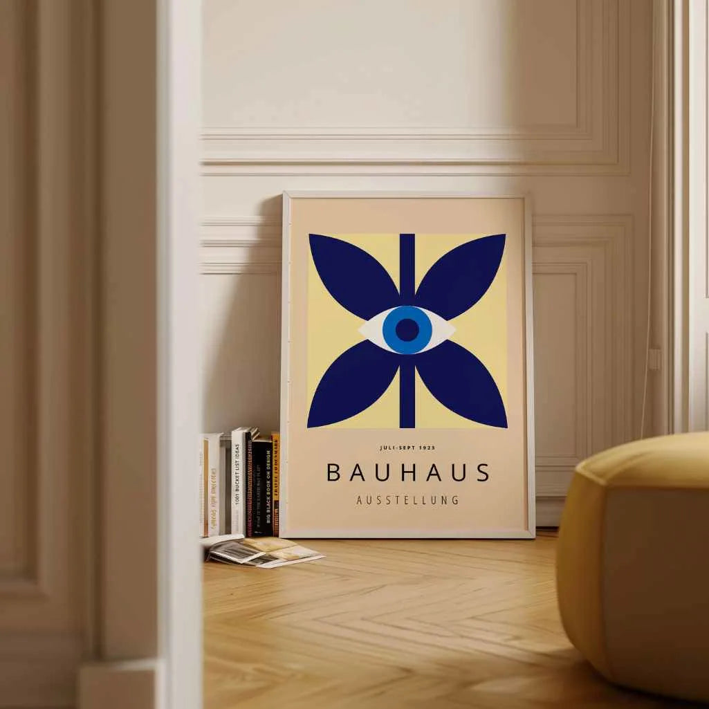 Bauhaus Occhio Blu Poster