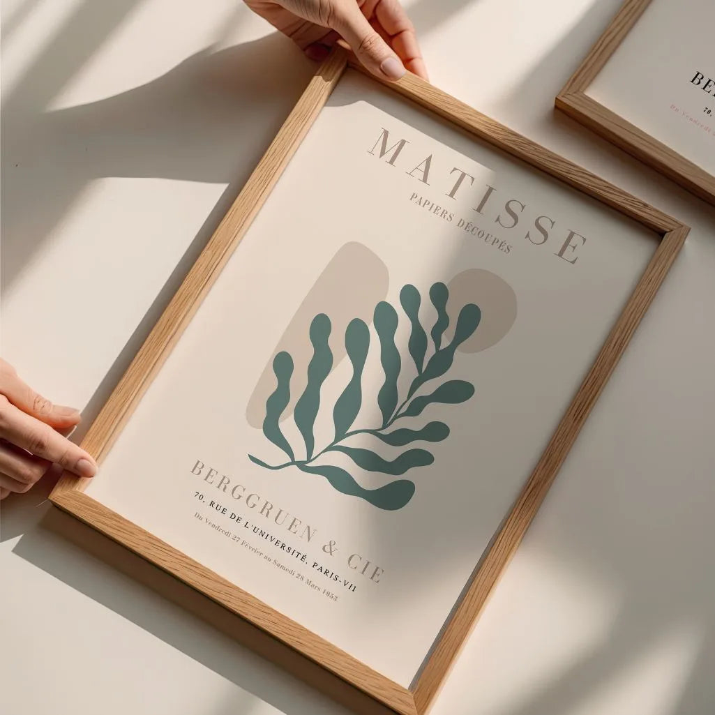 Henri Matisse Motivo Organico Verde Poster