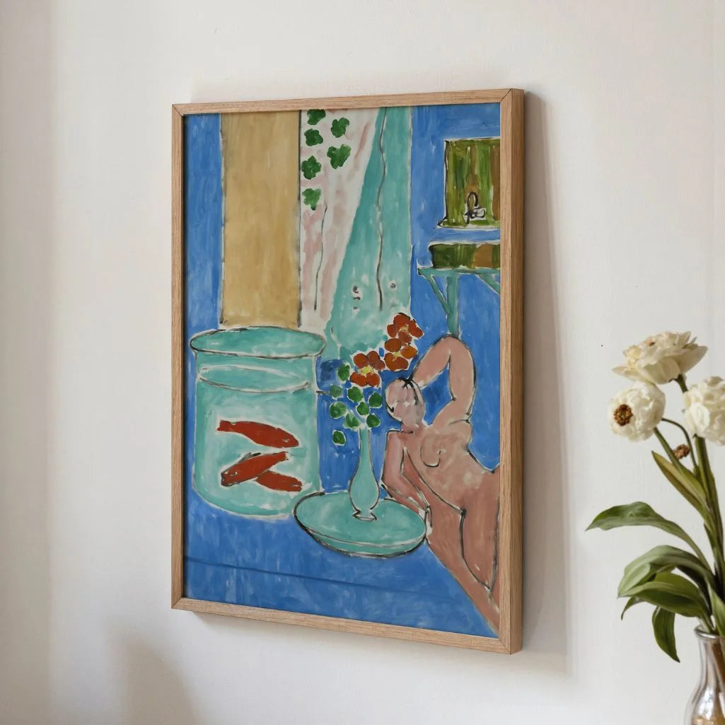 Henri Matisse Poster – Pesci rossi e scultura