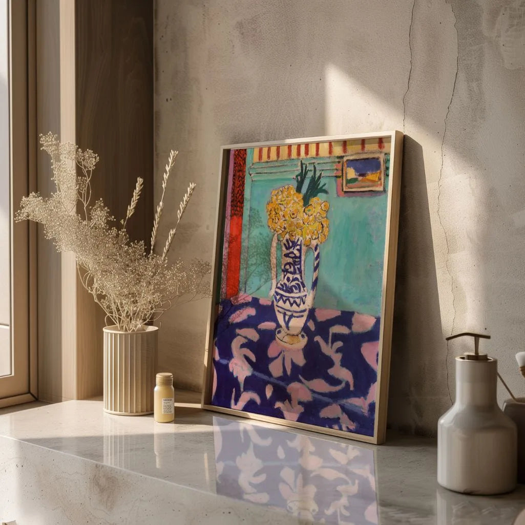 Henri Matisse Poster – Natura morta con tovaglia blu