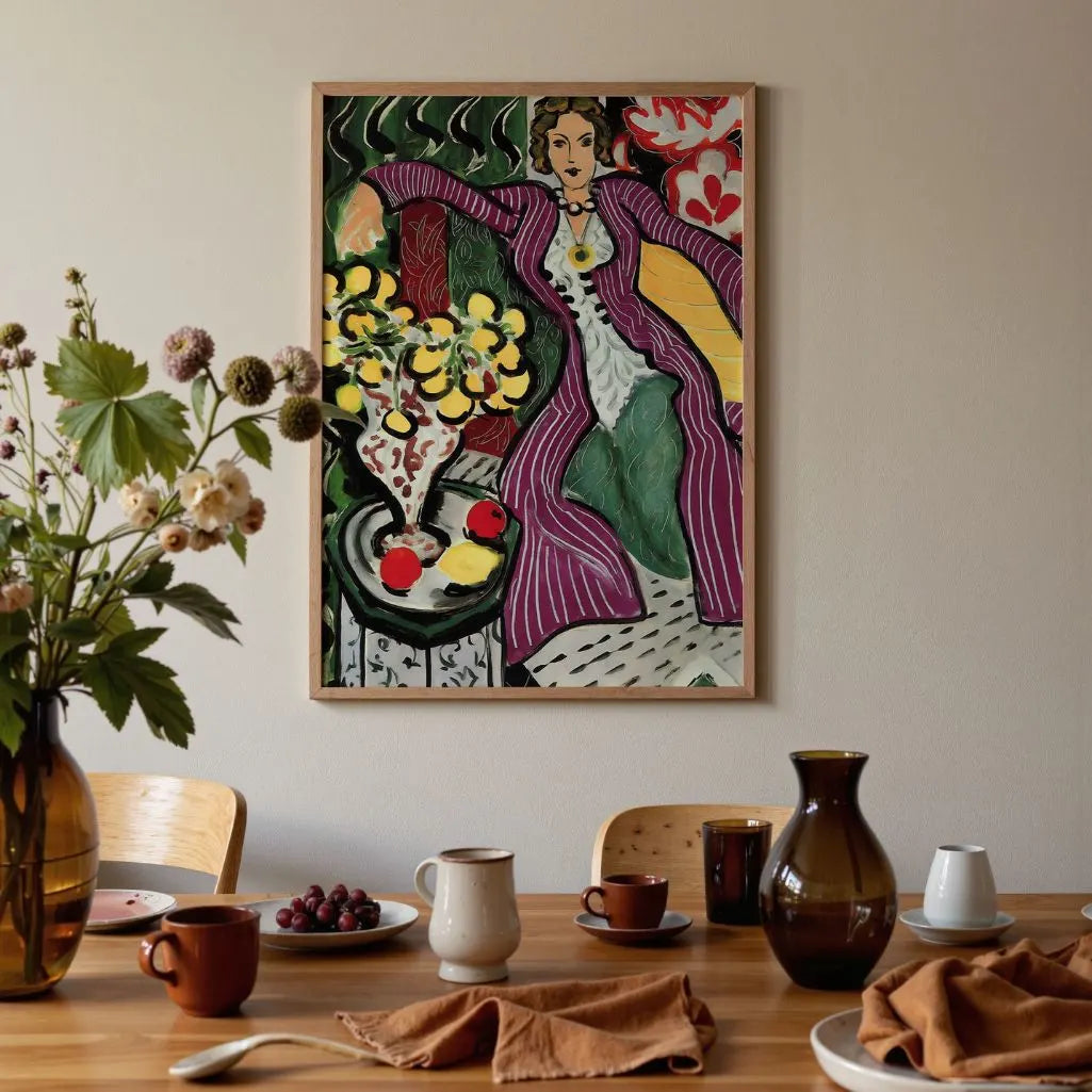 Henri Matisse Poster – Donna con cappotto viola
