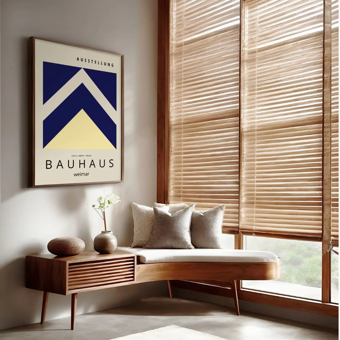 Bauhaus Weimar Frecce Geometriche Poster