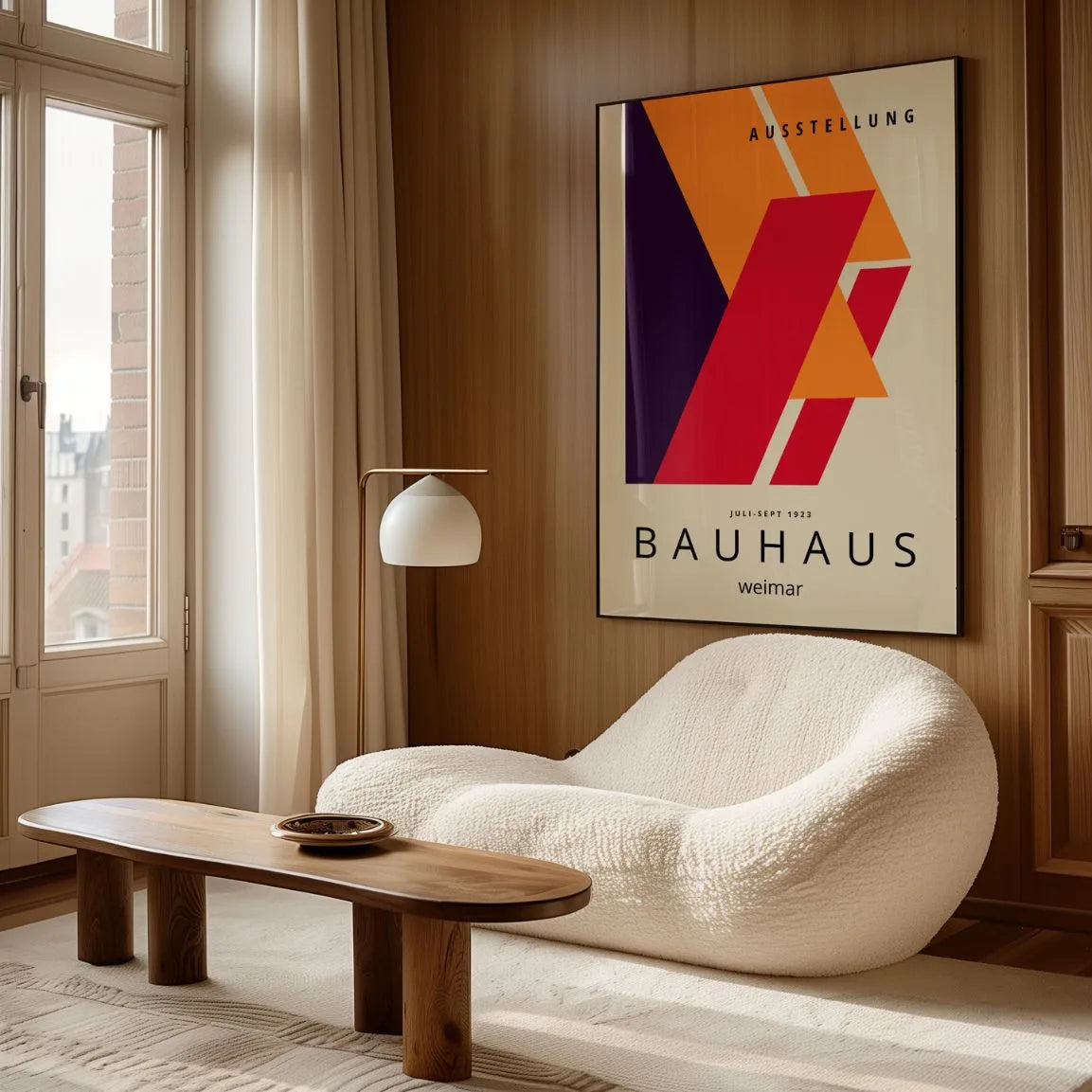 Bauhaus Rosso Movimento Poster