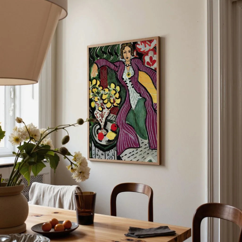 Henri Matisse Poster – Donna con cappotto viola
