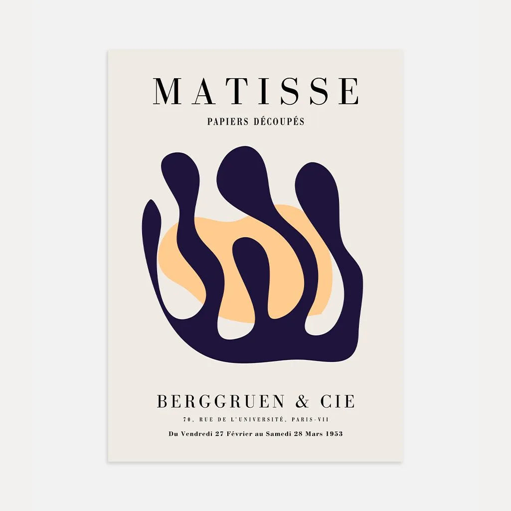 Henri Matisse Forma Astratta Fluida Poster