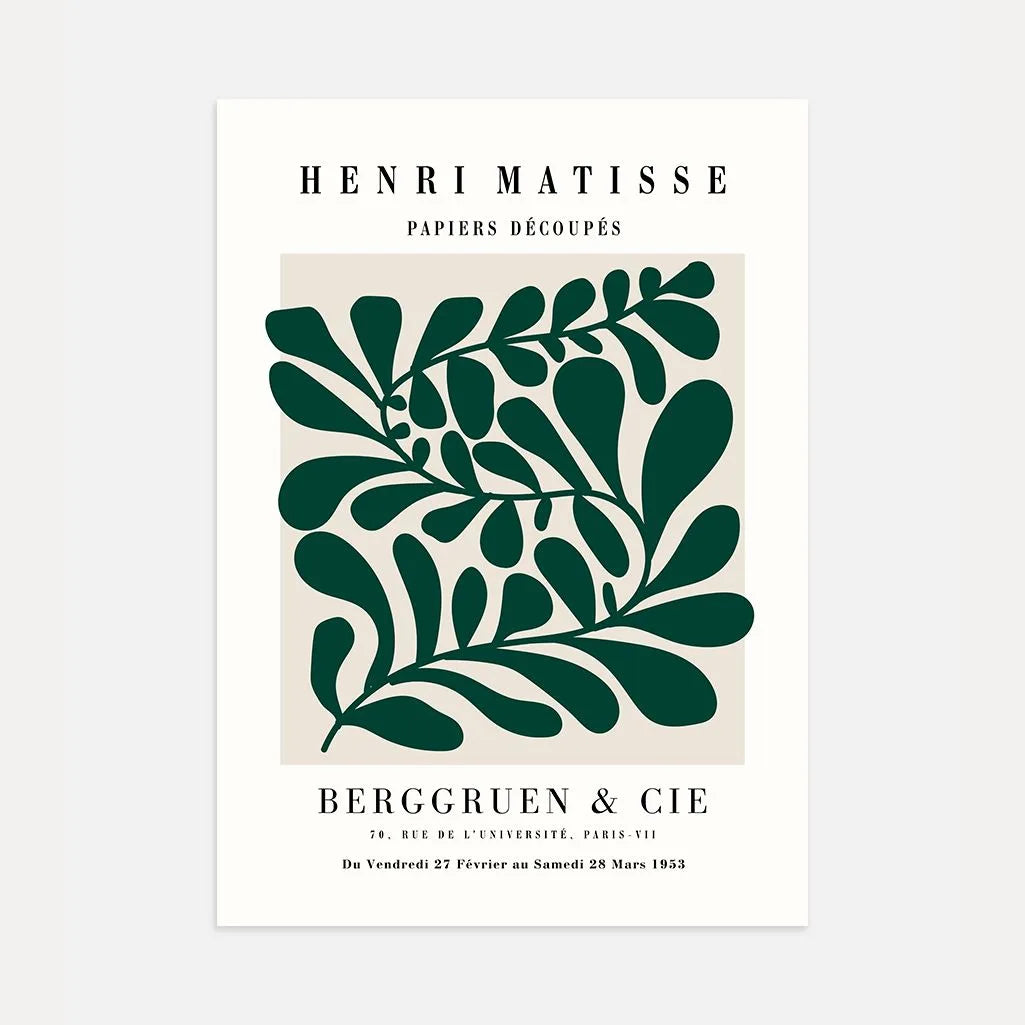 Henri Matisse Ritmo Natura Verde Poster