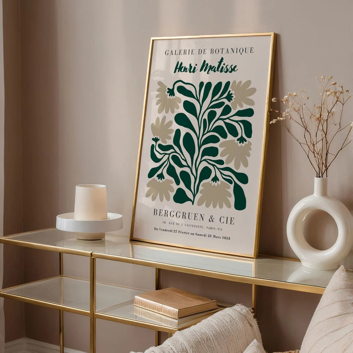 Matisse Foglie Beige Poster