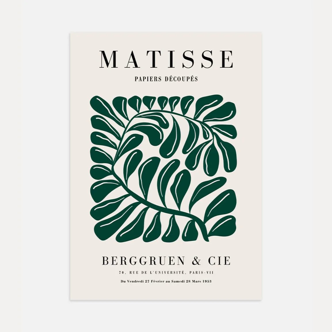 Matisse Foglia Verde Poster