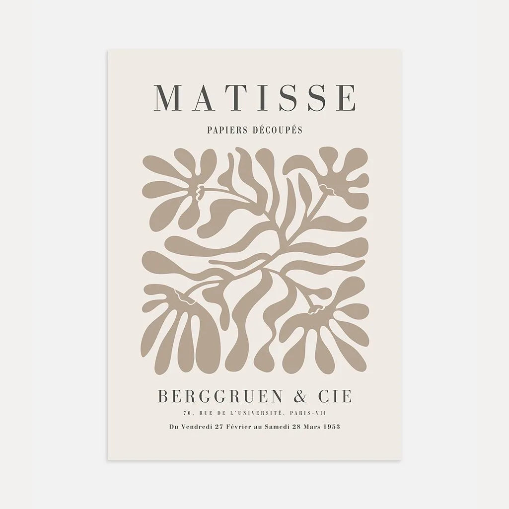 Matisse Beige Cut-Out Harmony Poster