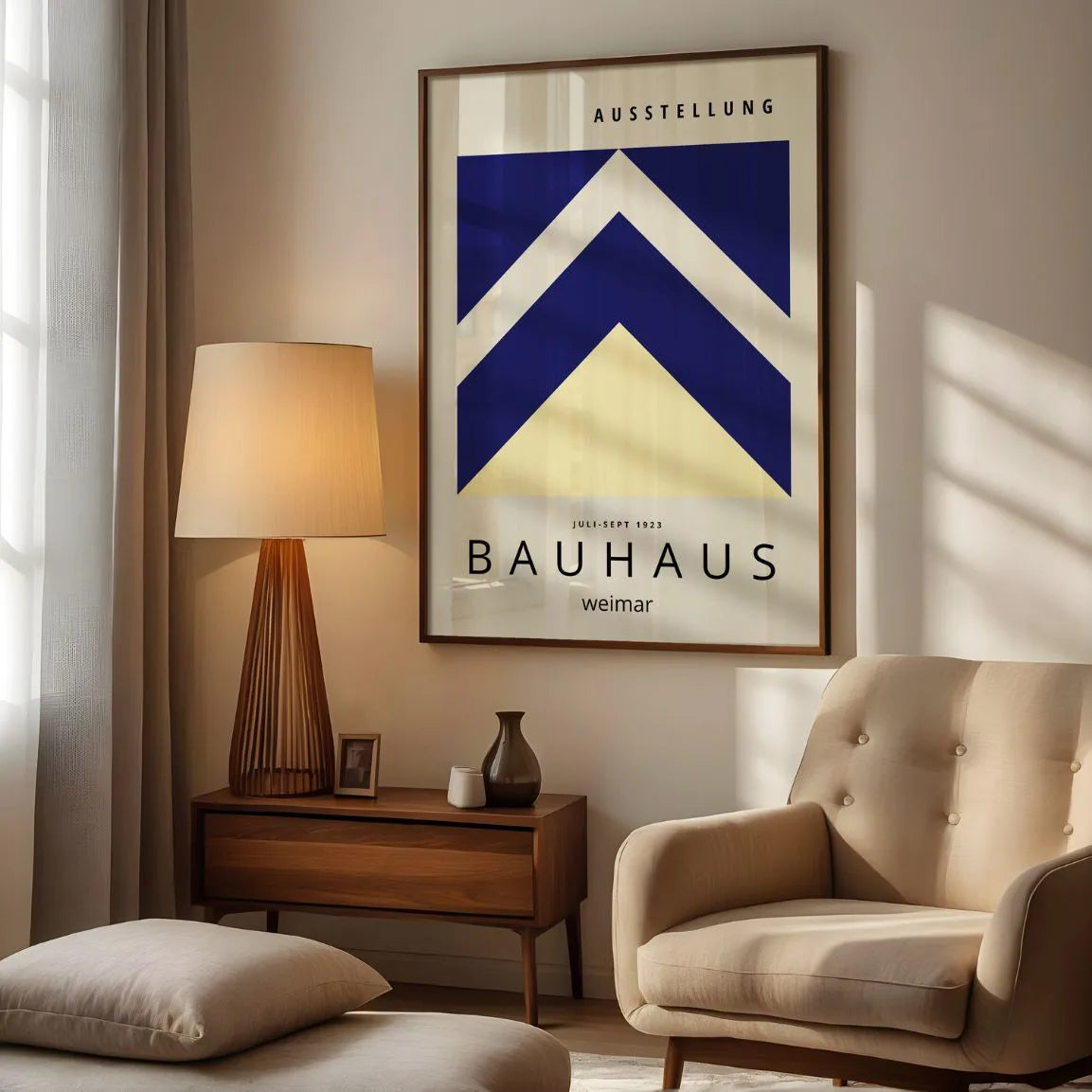 Bauhaus Weimar Frecce Geometriche Poster