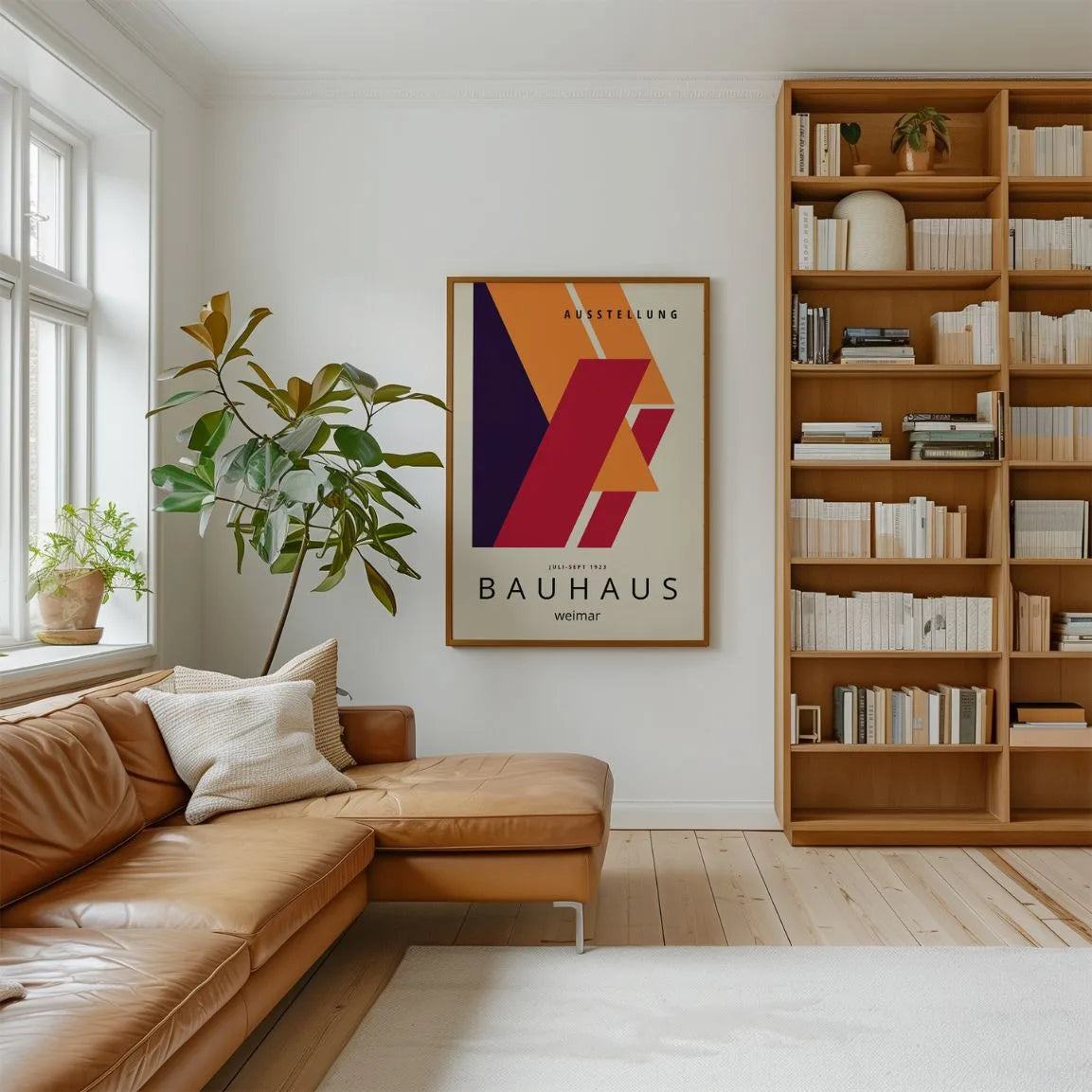 Bauhaus Rosso Movimento Poster