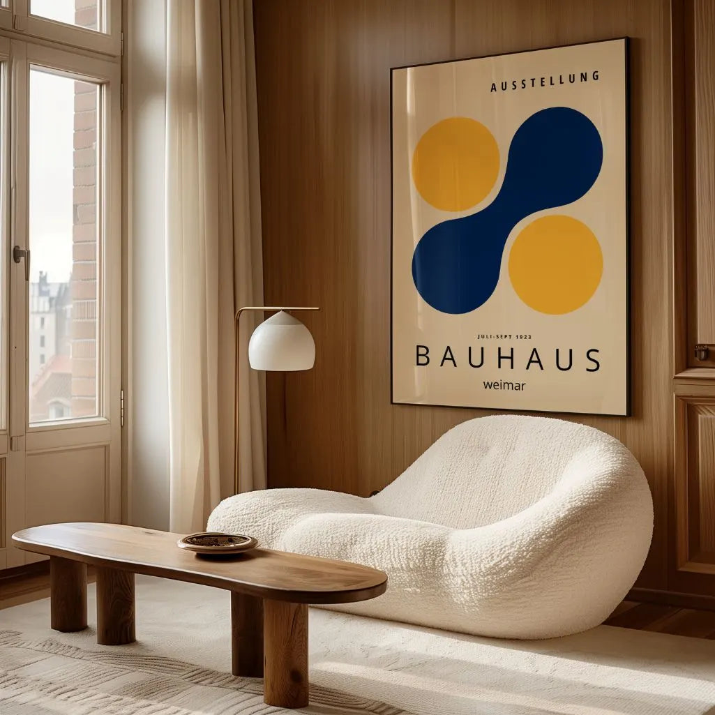 Bauhaus Cerchi Gialli Poster
