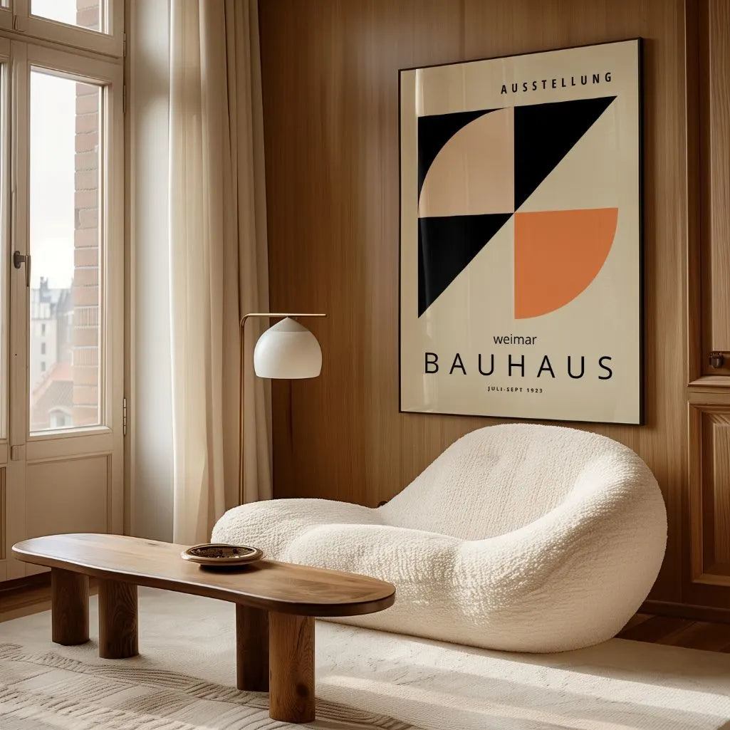 Bauhaus Contrasto Di Forme Poster