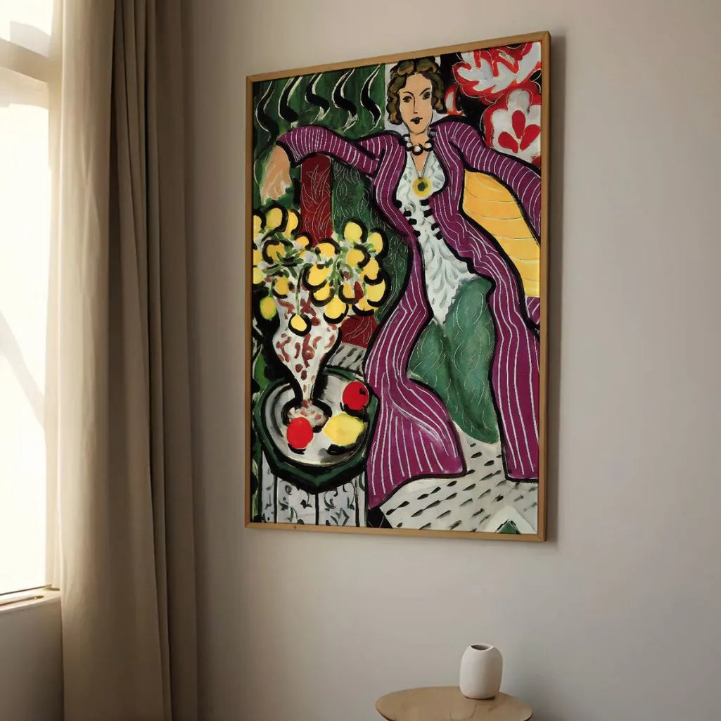 Henri Matisse Poster – Donna con cappotto viola