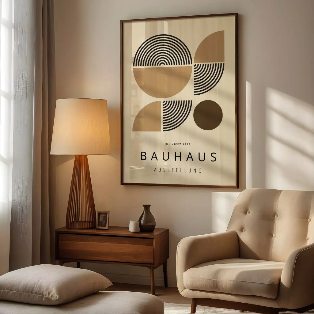 Bauhaus Metà Geometriche Poster