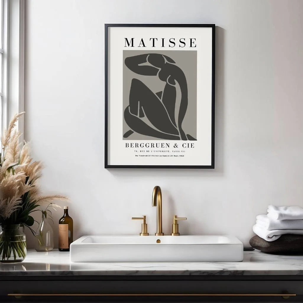 Henri Matisse – Poster Nudo Femminile Grigio