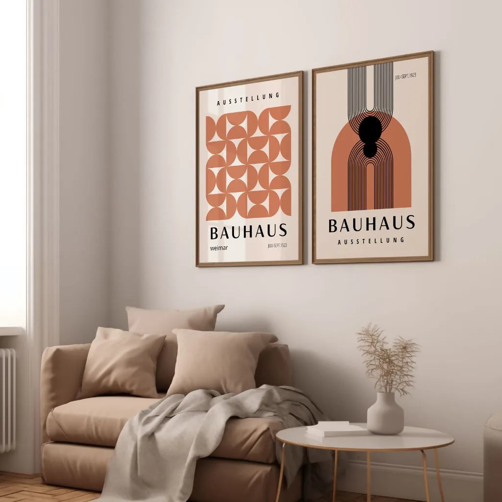 Duo Geometrico Bauhaus – Set di 2 poster