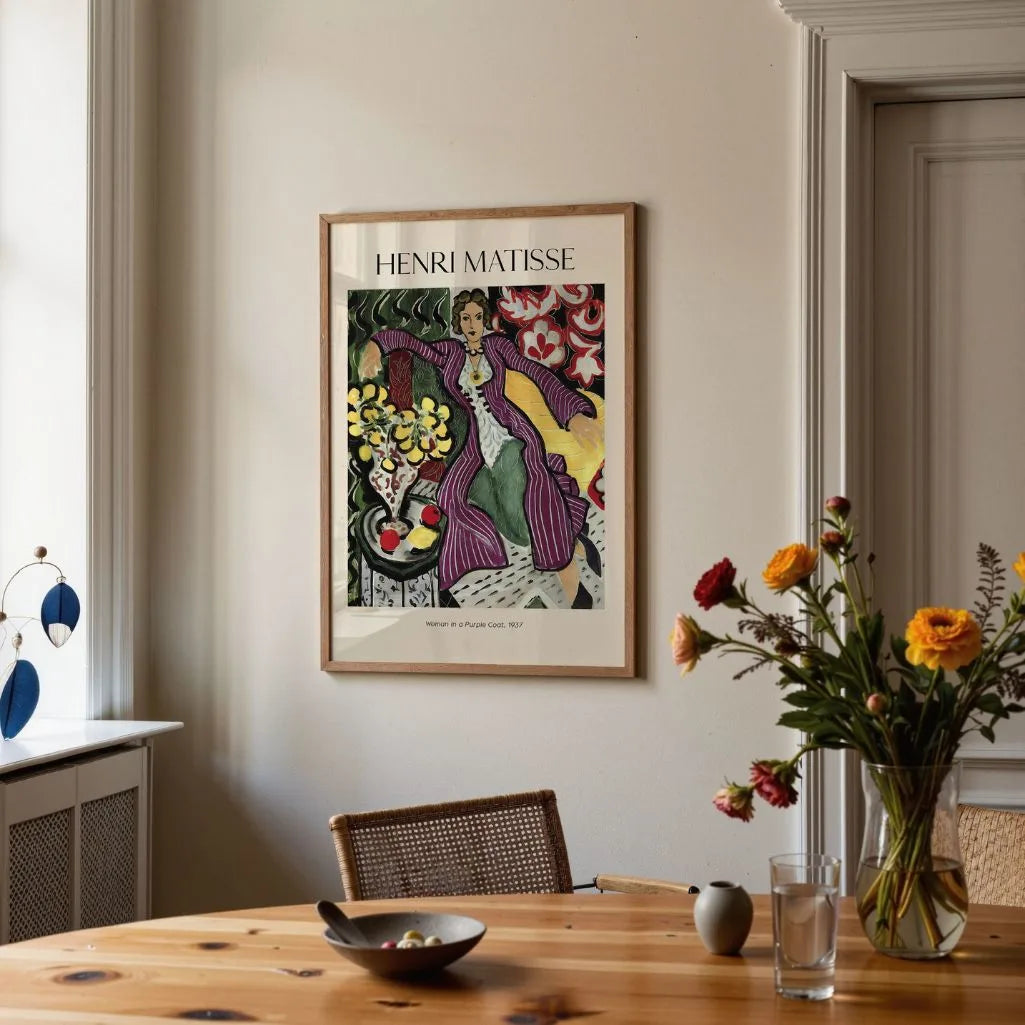 Henri Matisse Poster – Donna con cappotto viola