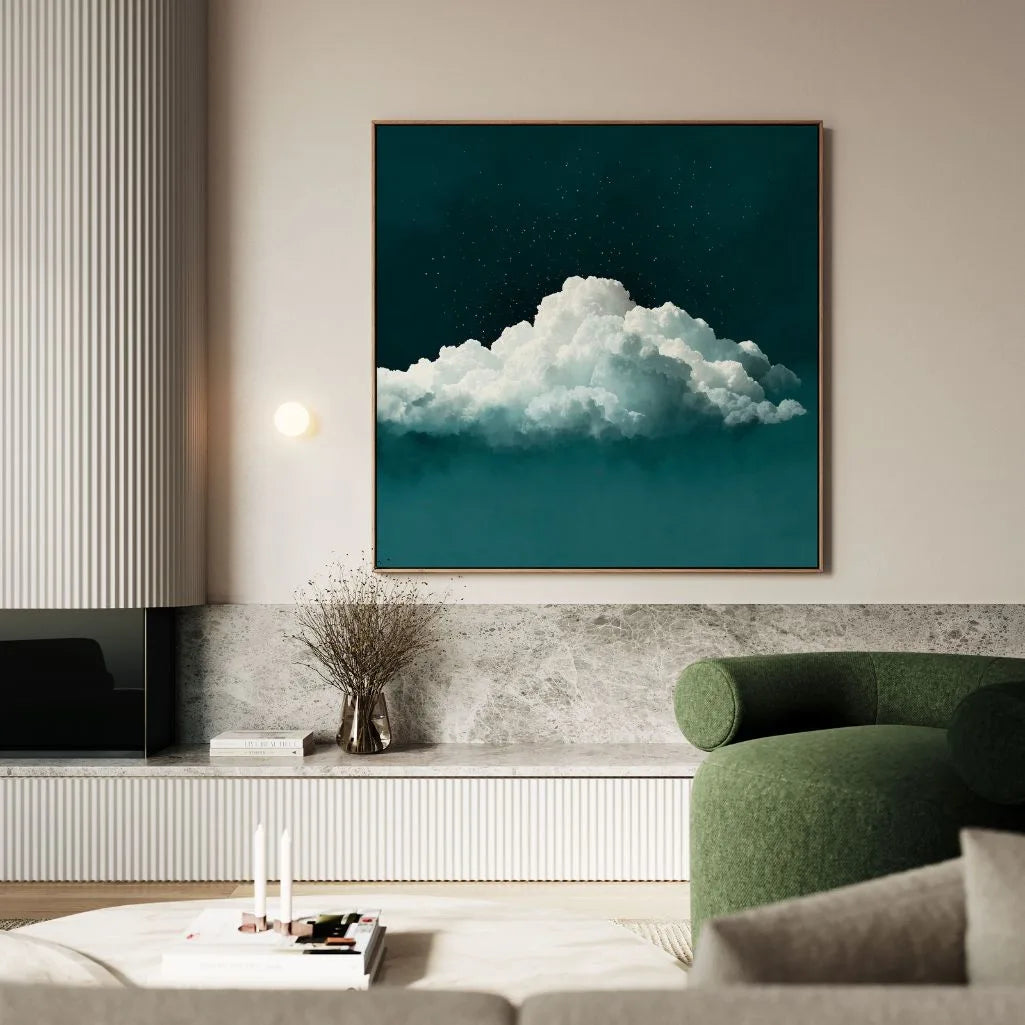 Tela incorniciata – Cielo verde