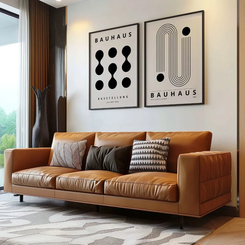 Bauhaus Forme Nere – Set Di 2 Poster