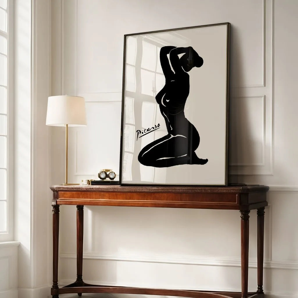 Poster ispirato a Pablo Picasso – Silhouette femminile