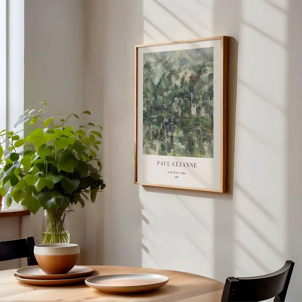 Paul Cézanne – Sulla riva Poster