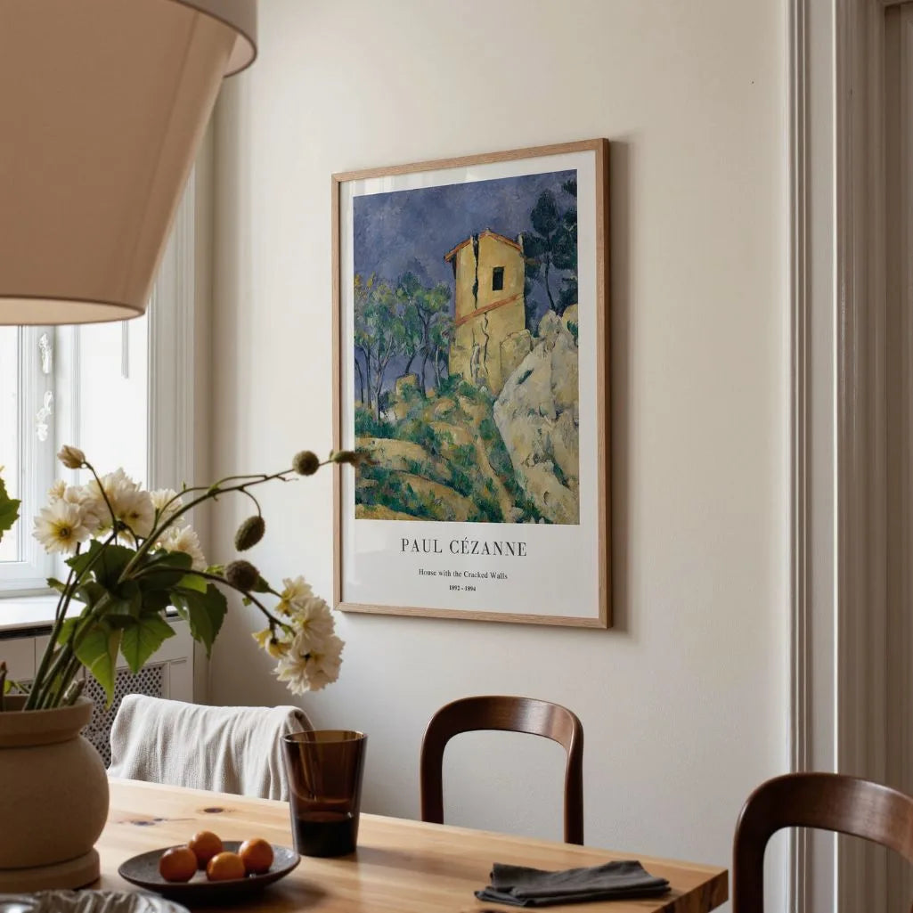 Paul Cézanne – Casa dai muri screpolati Poster