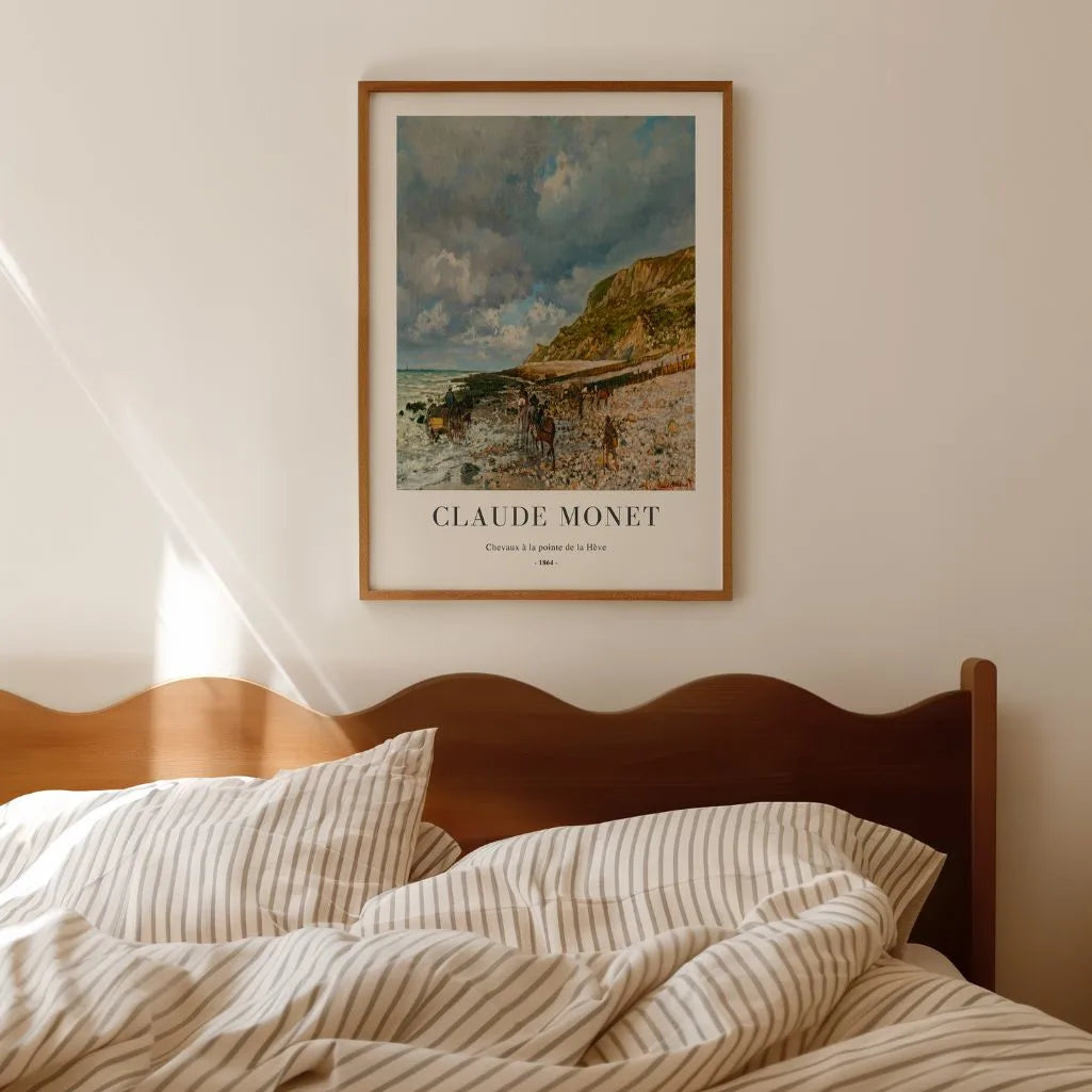 Claude Monet – Cavalli alla Pointe de la Hève Poster