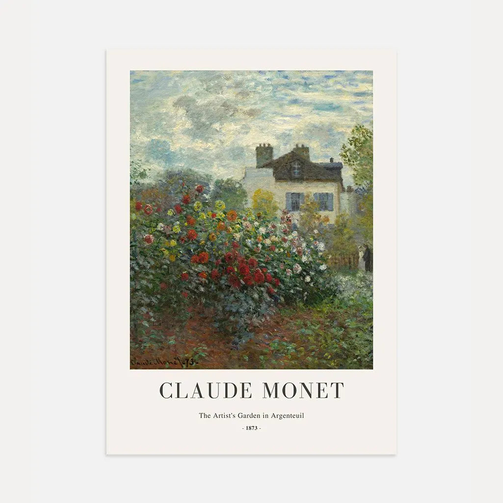 Claude Monet – Il Giardino dell’artista ad Argenteuil Poster