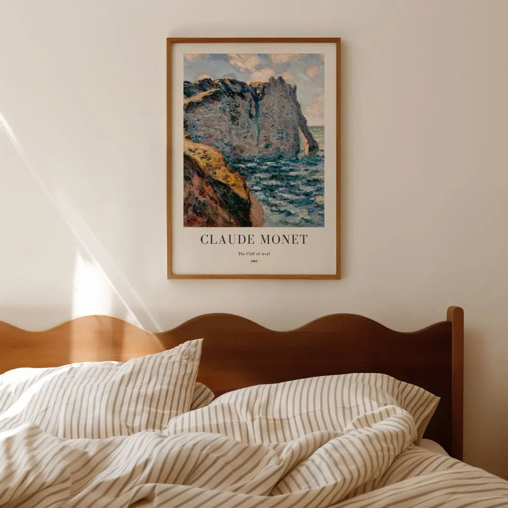 Claude Monet – La scogliera di Aval, Étretat Poster