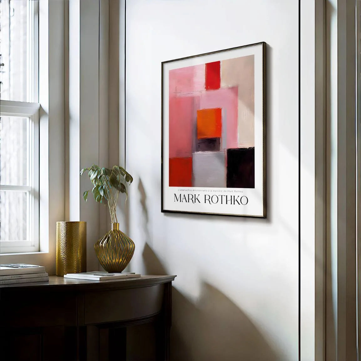 Rothko Pink Structure Poster