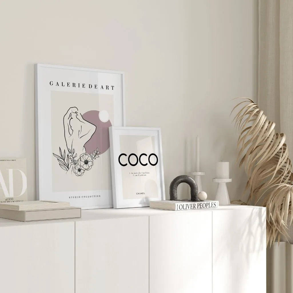 Poster – Silhouette floreale