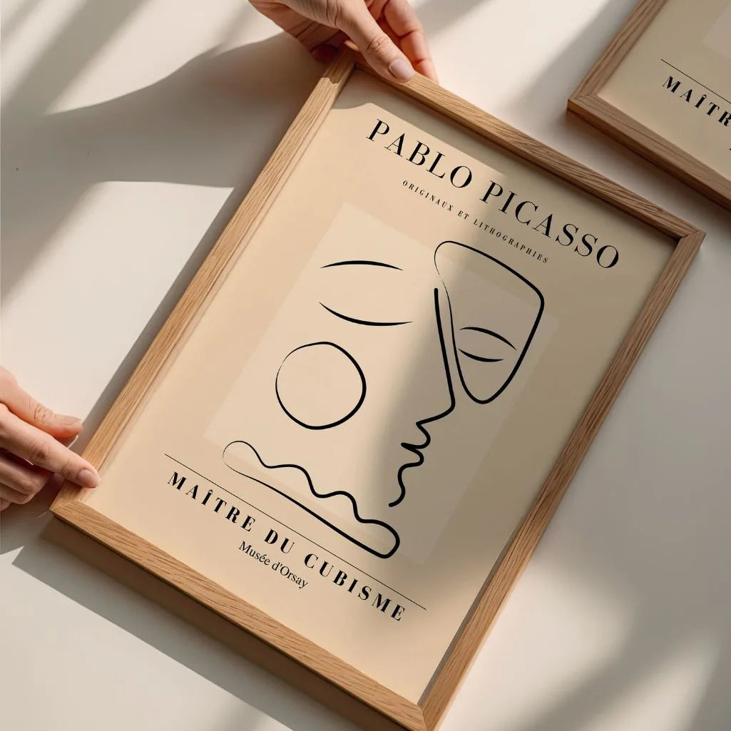 Poster ispirato a Pablo Picasso – Profilo pensieroso