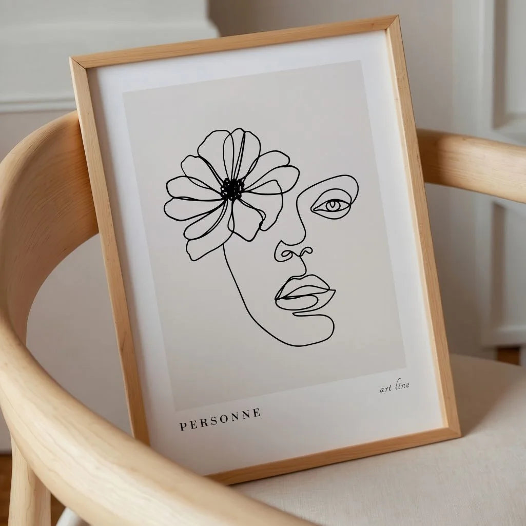 Poster – Volto floreale