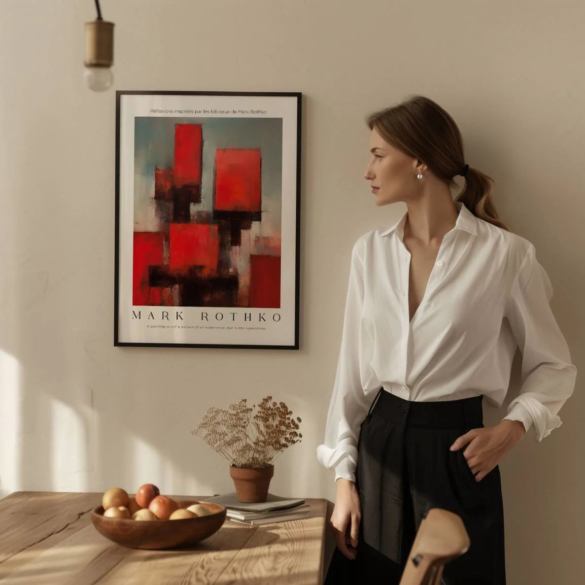 Rothko Red Structure Poster