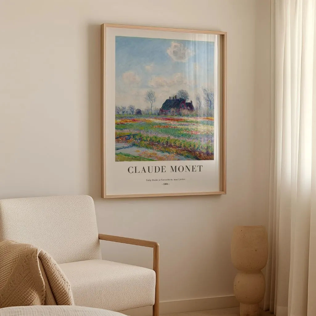 Claude Monet – Campi di tulipani a Sassenheim (vicino a Leida) Poster