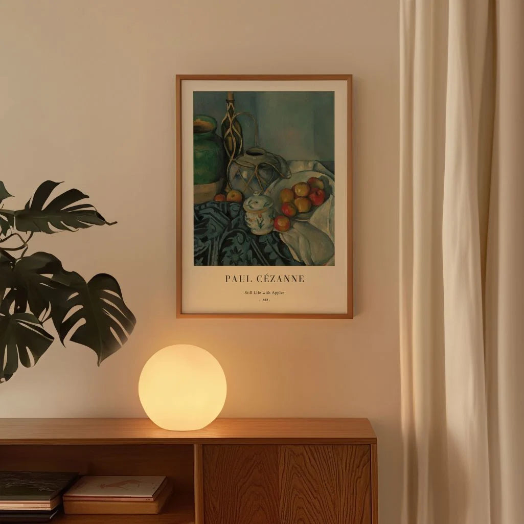 Paul Cézanne – Natura morta con mele Poster