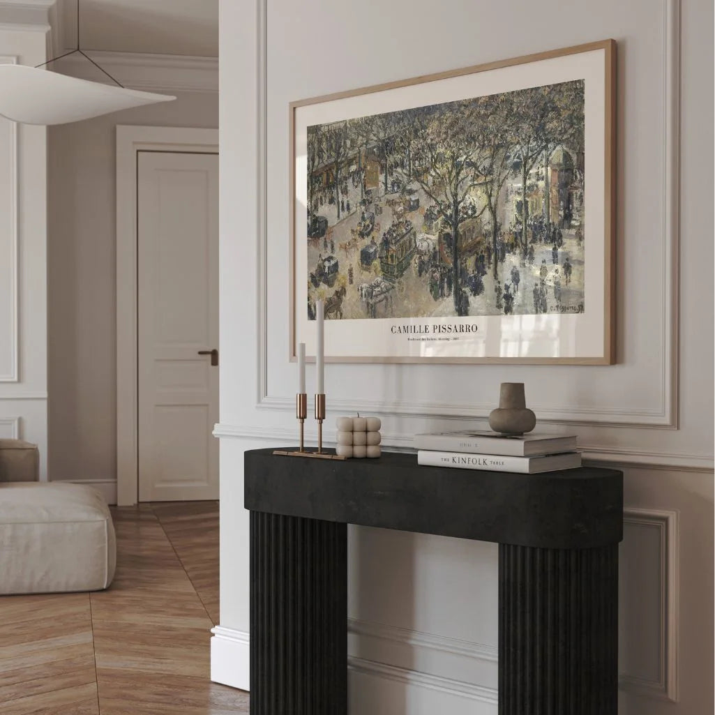 Camille Pissarro – Boulevard des Italiens, mattino Poster