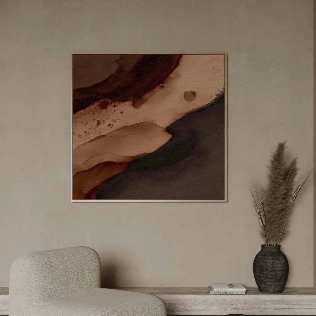 Tela incorniciata – Paesaggio caffè