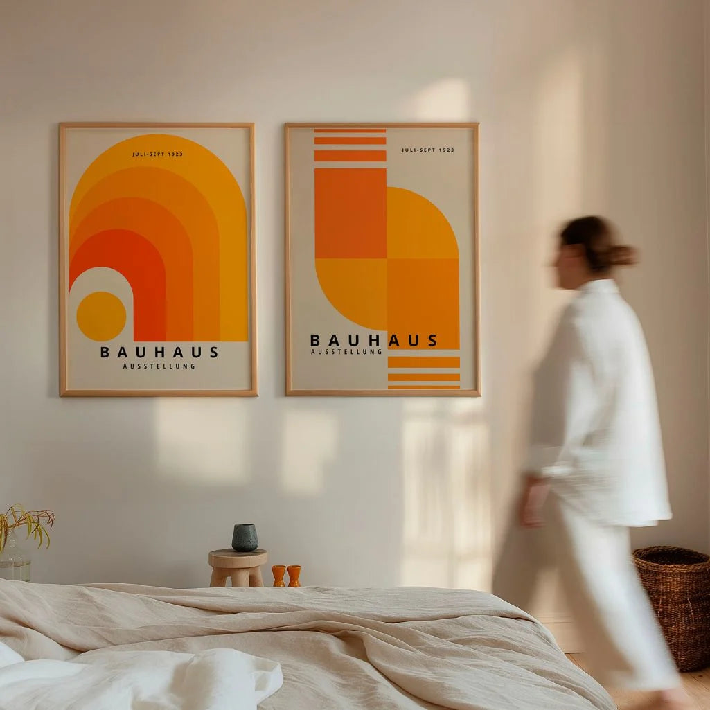Bauhaus Energia Arancione – Set Di 2 Poster