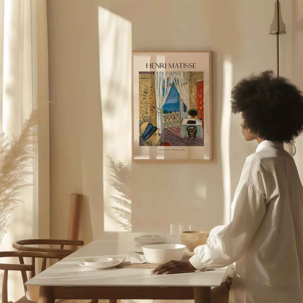 Henri Matisse – Interno con custodia di violino Poster