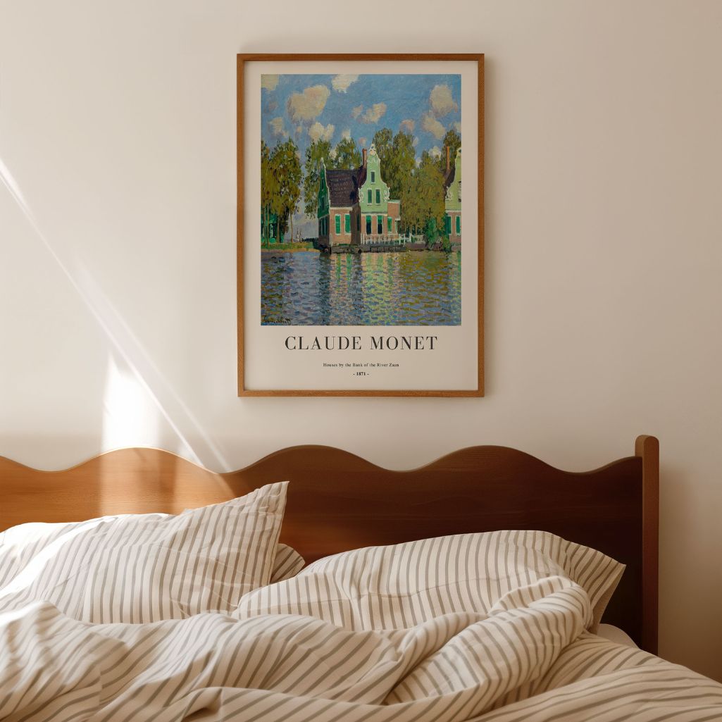 Claude Monet – Case lungo il fiume Zaan (1871) Poster