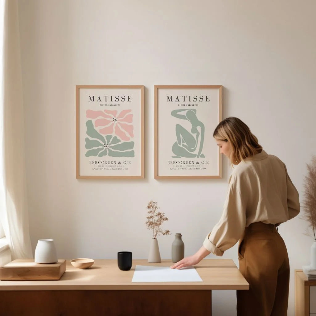 Matisse Pastel Shapes Poster Set of 2