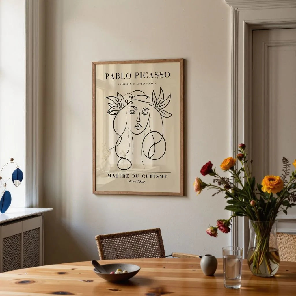 Poster ispirato a Pablo Picasso – Dea lineare