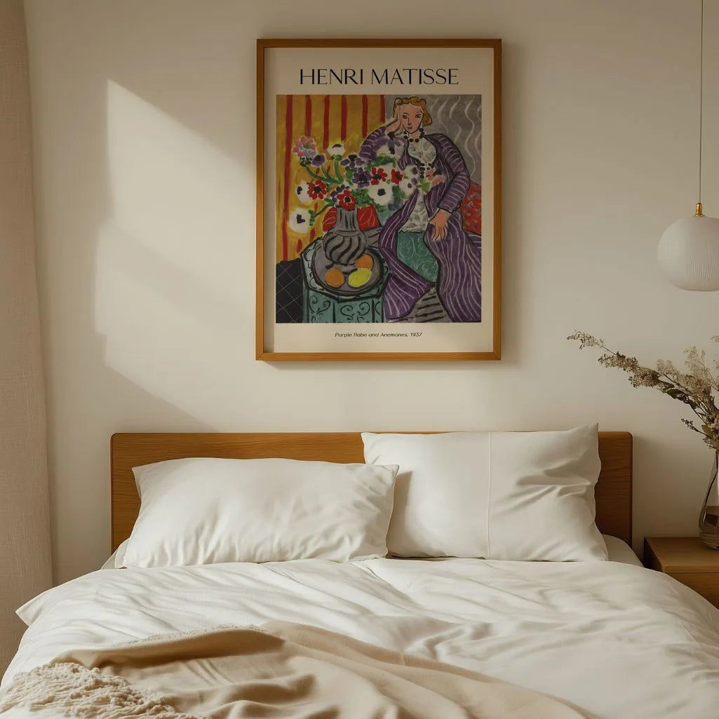 Henri Matisse Poster – Vestaglia viola e anemoni